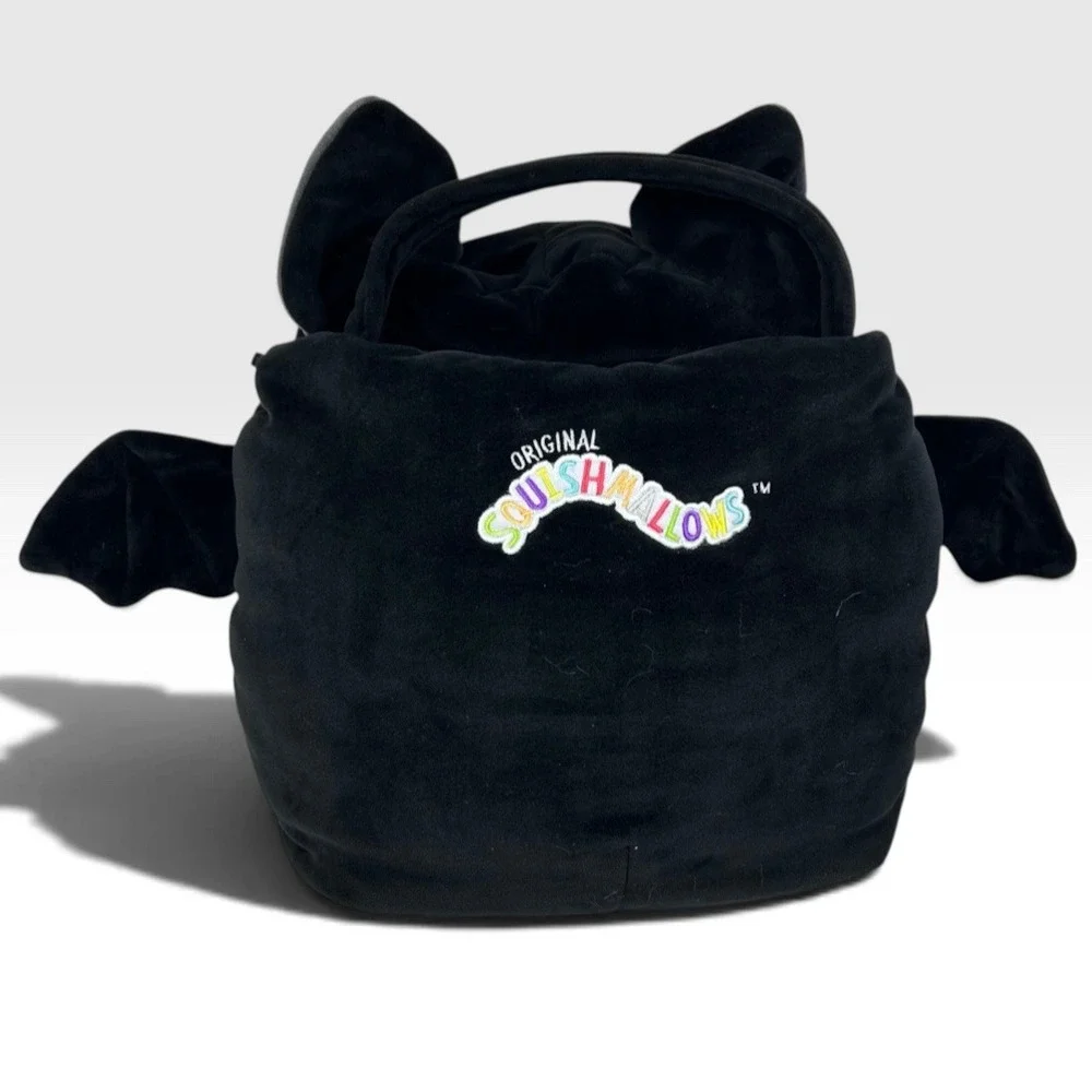 HALLOWEEN Squishmallows TRICK or TREAT Pail Emily the Bat Black 13